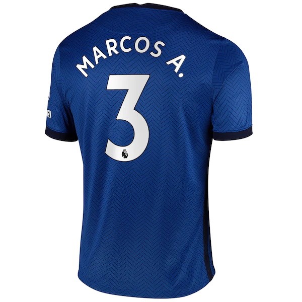 Maglia Chelsea NO.3 Marcos A. 1ª 2020-2021 Blu